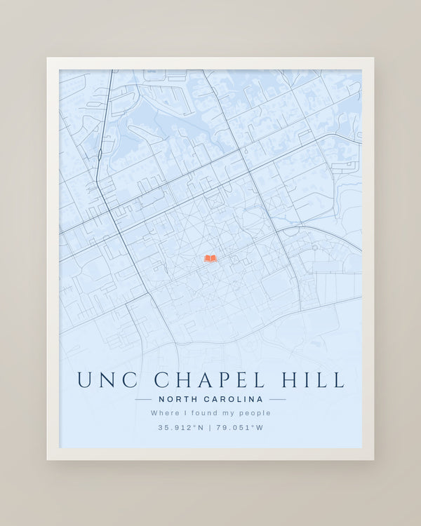 Alma Mater Map Print, Personalized College Graduation Gift