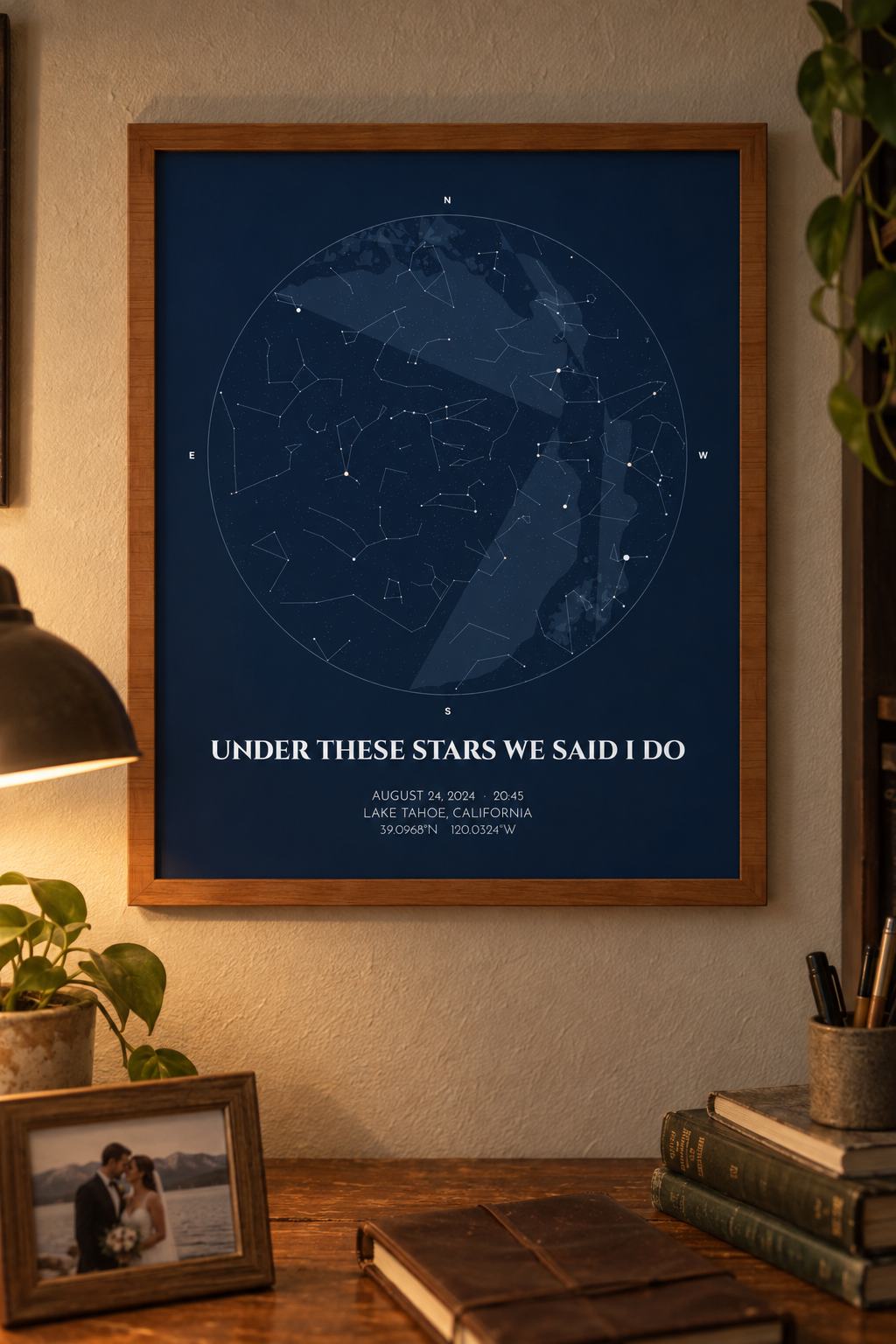 Under These Stars We Said I Do, Personalized Wedding Star Map lifestyle