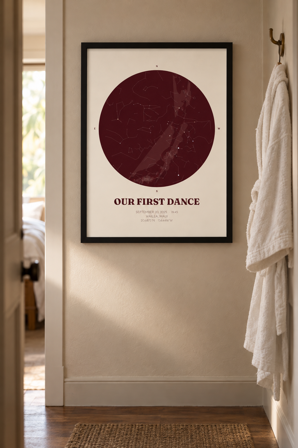 First Dance Star Map, Personalized Wedding Night Sky Print lifestyle